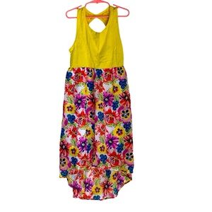 Kids Girls Yellow Hi Low summer Dress